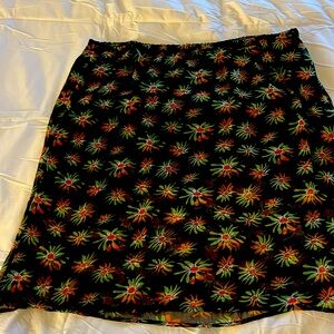 Jcrew Gwen knee length layered slip skirt in crinkled chiffon